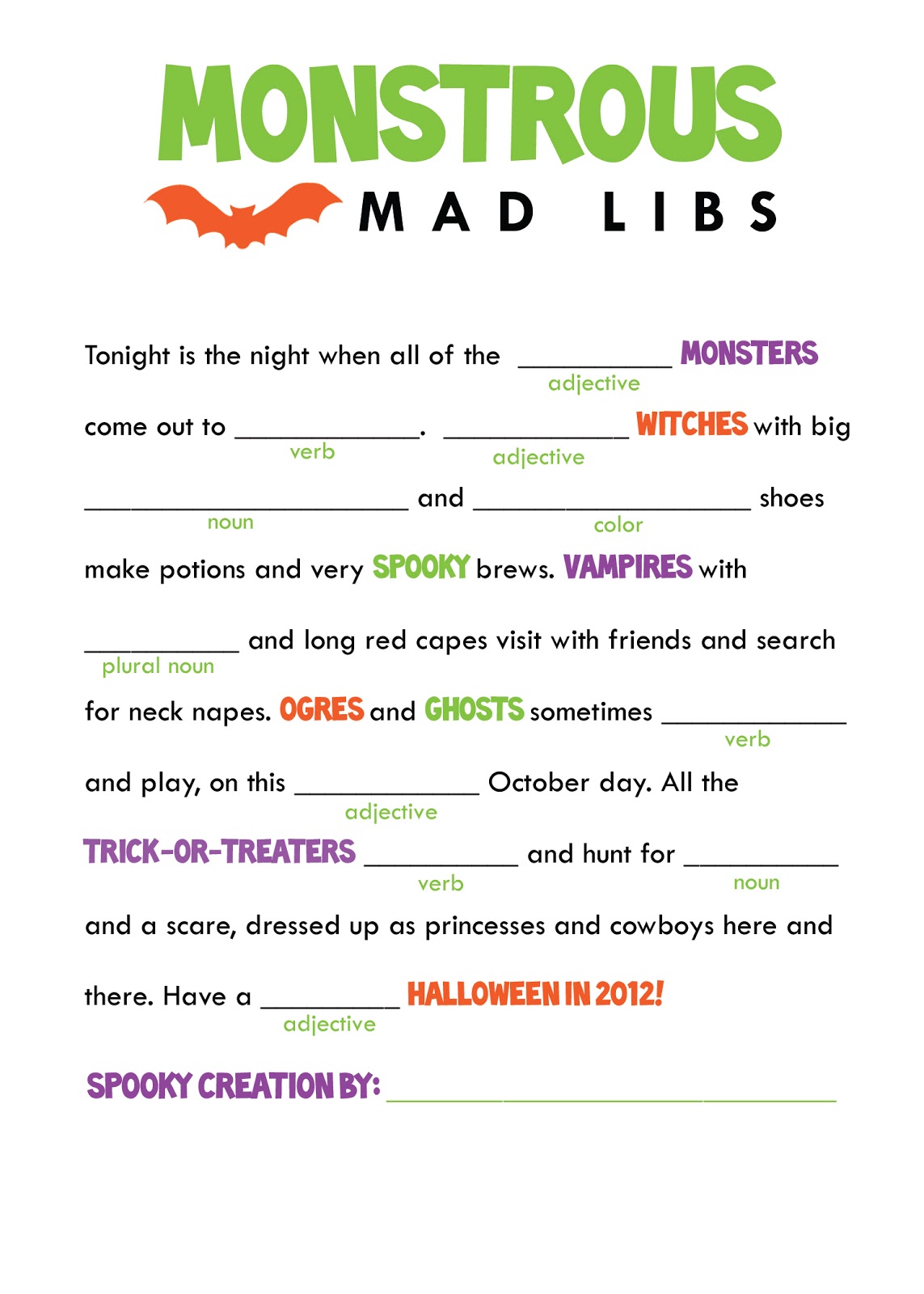 Mad Libs For Kids Viewing Gallery Mad Libs For Kids Viewing Gallery